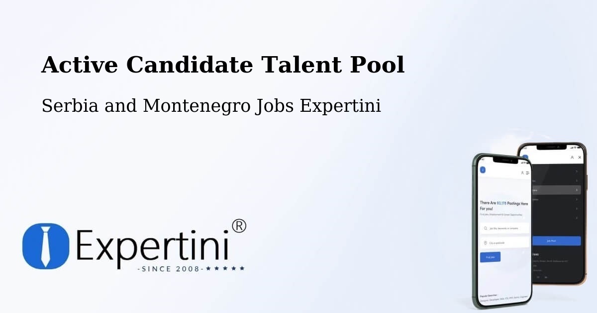 Active Candidate Talent Pool – Puntledge - Serbia and Montenegro Jobs Expertini