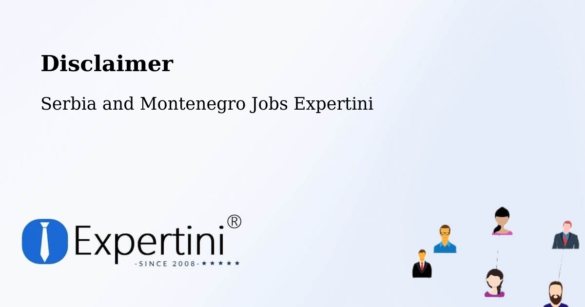 Disclaimer – Puntledge - Serbia and Montenegro Jobs Expertini